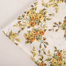 Design de fleur en soie en soie en soie en mousseline de soie tissu